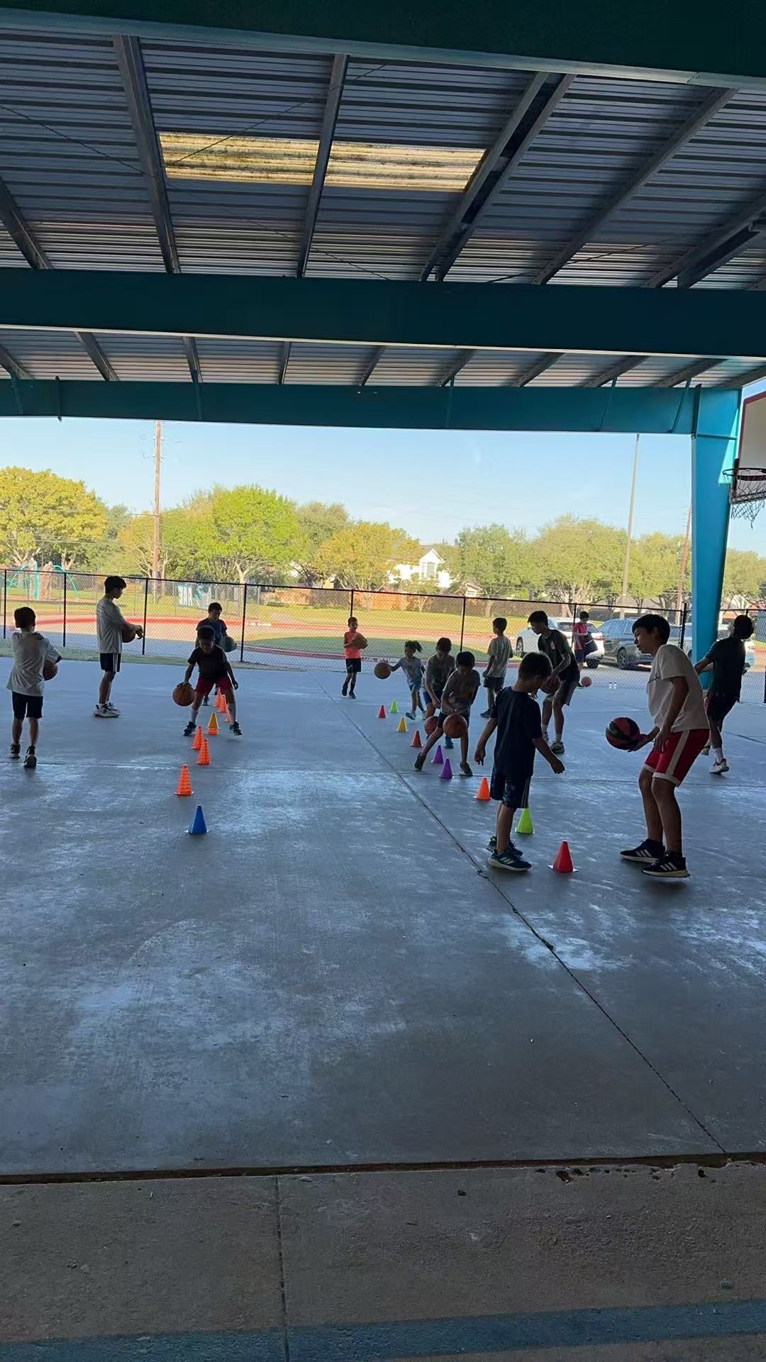 Children participating in various sports programs